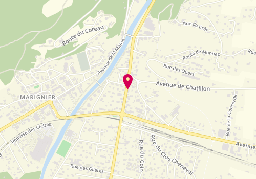 Plan de Natalia Creation, 160 avenue du Vieux Pont, 74970 Marignier