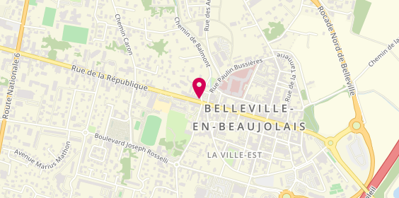 Plan de Barber Factory, 84 Rue de la République, 69220 Belleville