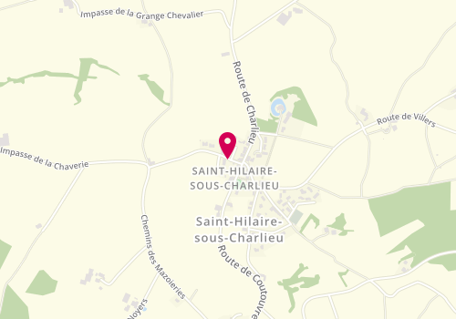 Plan de Divin' Hair, Chemin Mazoiries, 42190 Saint-Hilaire-sous-Charlieu