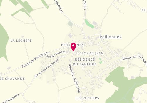Plan de Le Garçon Coiffeur, 30 Route de Saint-Jean, 74250 Peillonnex