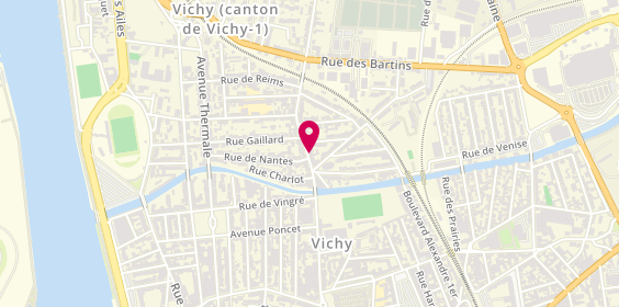 Plan de Chevalier et Anthony Quartier Jeann, 138 Rue Jean Jaurès, 03200 Vichy