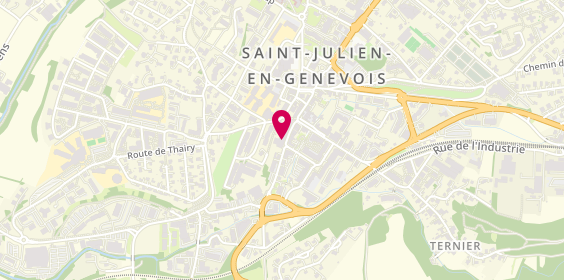 Plan de Dominique et Philippe Coiffure, 16 Grande Rue, 74160 Saint-Julien-en-Genevois