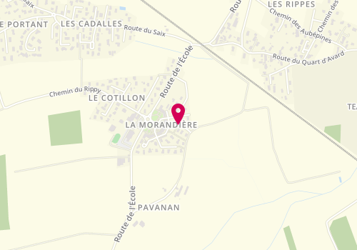 Plan de Nc Coiffure, Les Tilleuls la Morandière, 01240 Certines