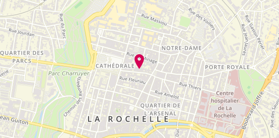 Plan de Tchip Coiffure, 16 Rue Gargoulleau, 17000 La Rochelle
