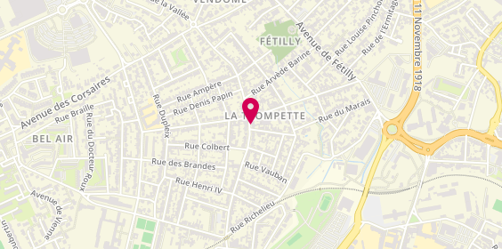 Plan de Coiffeur, Barbier, Coup'Hom depuis 1990, 124 Bis avenue du Lieutenant-Colonel Bernier, 17000 La Rochelle