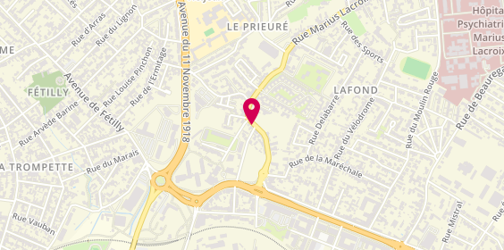 Plan de Atipik Cdj Coiffure, 23 Rue Marius Lacroix, 17000 La Rochelle