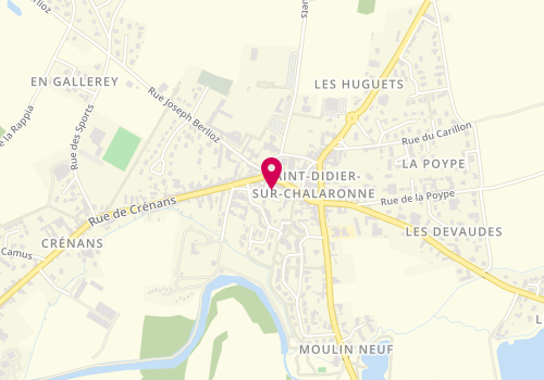 Plan de Kmille Coiffure, 86 Rue du Centre, 01140 Saint-Didier-sur-Chalaronne