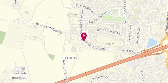 Plan de Coiffeuse énergétique - la Rochelle et Lagord - Valérie RAGOT, 92 avenue du Clavier, 17140 Lagord