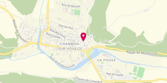 Plan de Cris'l Coif, 1 Rue de la Ribière, 23170 Chambon-sur-Voueize
