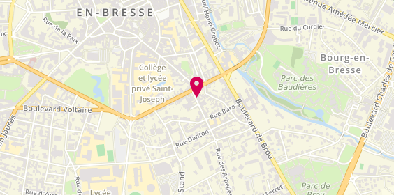 Plan de Emelyne Voluet, 3 Rue Lazare Carnot, 01000 Bourg-en-Bresse
