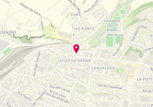 Plan de Karine B. Coiffure, 7 place Joseph Philippe, 74100 Ville-la-Grand