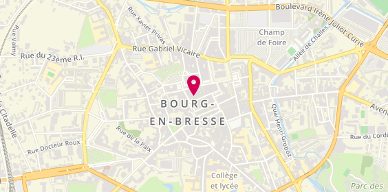 Plan de L'Institut Laurie-Line Rozier, 7 Rue du Dr Hudellet, 01000 Bourg-en-Bresse