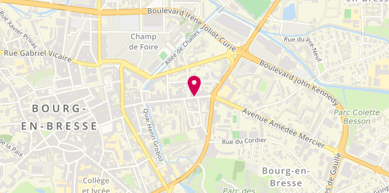 Plan de Le Qg Barbershop, 69 Rue Charles Robin, 01000 Bourg-en-Bresse