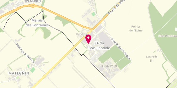 Plan de Franck Provost, Zone Industrielle Du
89 Route de Meyrin chemin du Bois Candide, 01210 Ferney-Voltaire, France