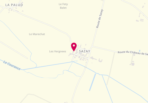 Plan de Natacha Coiffure, 6 Route de Fety Balet, 79210 Saint-Hilaire-la-Palud