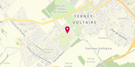 Plan de Ilyes Coiffure, 64 Rue de Meyrin, 01210 Ferney-Voltaire