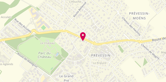 Plan de Anaël Coiffure, 107 Route de Saint-Genis, 01280 Prévessin-Moëns
