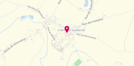 Plan de Christelle Coiffure, Le Bourg, 86350 Château-Garnier