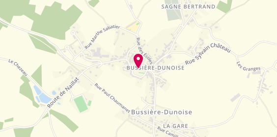 Plan de La Coiffe de Béré, 8 Rue Saint-Exupéry, 23320 Bussière-Dunoise