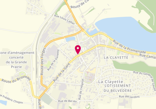 Plan de Criss Coiffure, 77 Rue Centrale, 71800 La Clayette