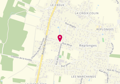 Plan de Maryline ' Création, 61 Rue de la Croix Collin, 01750 Replonges
