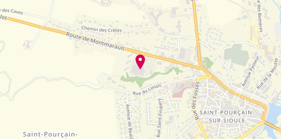 Plan de Coiff & Co, C.cial Carrefour Market
Route de Montmarault, 03500 Saint-Pourçain-sur-Sioule