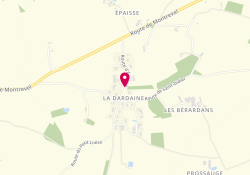 Plan de Laurence Ferrand Coiffeuse - Socio, 335 Route Epaisse, 01380 Bâgé-la-Ville