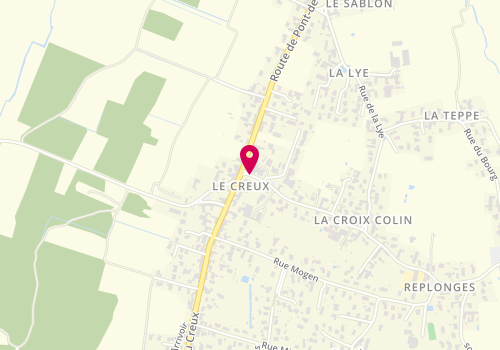 Plan de Le Jardin de la Coiffure au Masculin, 36 Rue Croix Colin, 01750 Replonges