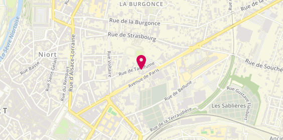 Plan de Centre Estheticapillaire, 107 Avenue de Paris, 79000 Niort