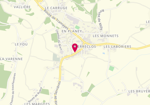 Plan de Céline Coiffure, 162 Route de Serrières, 71960 Pierreclos