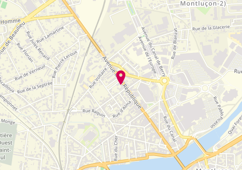 Plan de Annick et Laure Bourdin, 117 avenue de la République, 03100 Montluçon