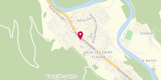 Plan de Coiffure vallée, 548 Route de la Vallée, 39360 Vaux-lès-Saint-Claude