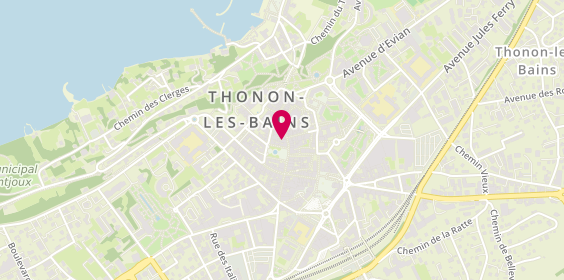 Plan de Atelier des Coiffeurs, 36 Grande Rue, 74200 Thonon-les-Bains