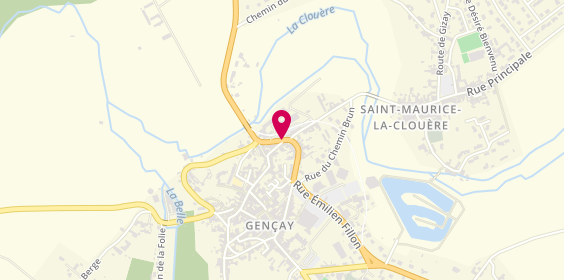 Plan de Embellie Coiffure, 11 Bis Route de Poitiers, 86160 Gençay