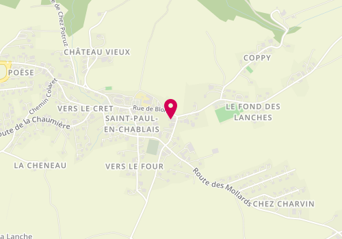 Plan de Coiffure Céline, 141 Route des Allobroges, 74500 Saint-Paul-en-Chablais