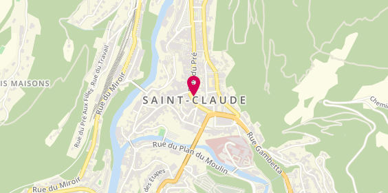 Plan de Act'tifs Coiffure, 12 Rue du Marché, 39200 Saint-Claude