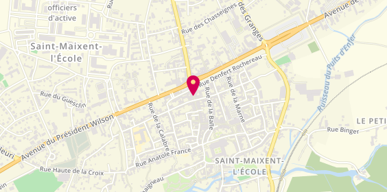 Plan de Saint Maix' Coiff', 13 Rue Chalon, 79400 Saint-Maixent-l'École