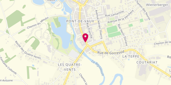 Plan de Frizz' Styl Coiffure, 84 Rue Maréchal de Lattre de Tassigny, 01190 Pont-de-Vaux