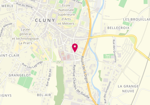 Plan de L'Atelier Coiffure Onglerie, 6 Rue Prud Hon, 71250 Cluny