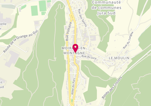 Plan de Coiff' Emoi, 11 Rue Pasteur, 39260 Moirans-en-Montagne