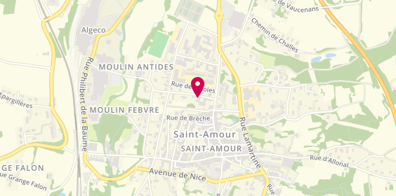 Plan de Angélie Coiffure, 1 Rue du Chemin de Ronde, 39160 Saint-Amour