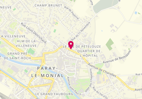 Plan de Mille et une Coiffures, 17 Rue Pasteur, 71600 Paray-le-Monial