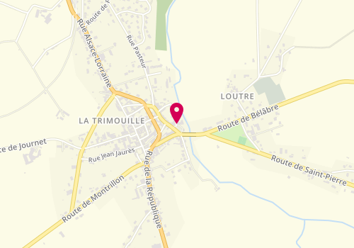 Plan de Lm Coiffure, 6 Place de la Liberte, 86290 La Trimouille