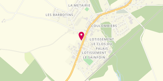Plan de Valérie Coiffure, 21 Ter Route Nationale, 86600 Coulombiers