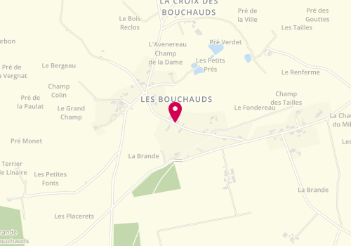 Plan de MOULIN Evelyne, Les Bouchauds, 36230 Saint-Denis-de-Jouhet