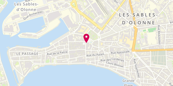 Plan de Les P'tits Ciseaux, 4 Rue Réunion, 85100 Les Sables-d'Olonne