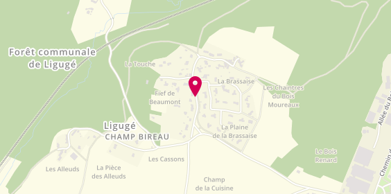 Plan de Act'Iff Coiffure, La Brassaise, 86240 Ligugé