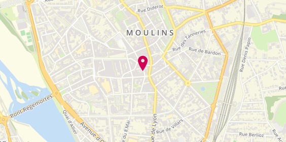 Plan de Infini'Tif, 9 Rue des Minimes, 03000 Moulins
