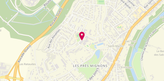 Plan de Les ciseaux d'Aurélie, 22 Rue de la Jeunesse Centre Commercial 
Rue de Bellejouanne, 86000 Poitiers