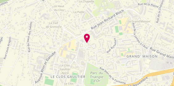 Plan de Carole Imbert Coiffure, 125 Rue du Faubourg Saint-Cyprien, 86000 Poitiers